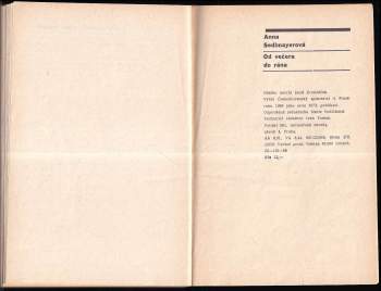 Anna Sedlmayerová: Od večera do rána