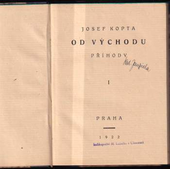 Josef Kopta: Od východu