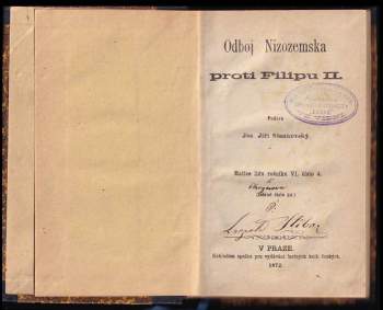 Josef Jiří Stankovský: Odboj Nizozemska proti Filipu II
