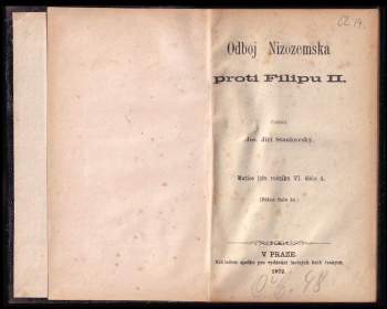 Josef Jiří Stankovský: Odboj Nizozemska proti Filipu II