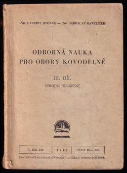 Odborná nauka pro obory kovodělné - strojní obrábění - III. díl
