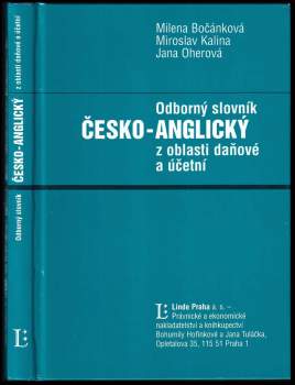 Odborný slovník česko-anglický z oblasti daňové a účetní