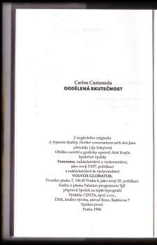Carlos Castaneda: Oddělená skutečnost