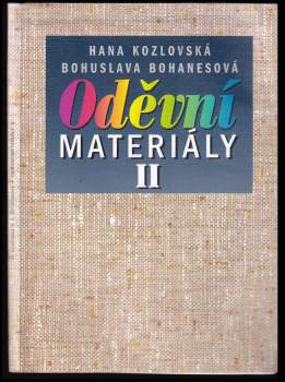 Hana Kozlovská: Oděvní materiály