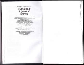 Rudolf Kippenhahn: Odhalená tajemství Slunce