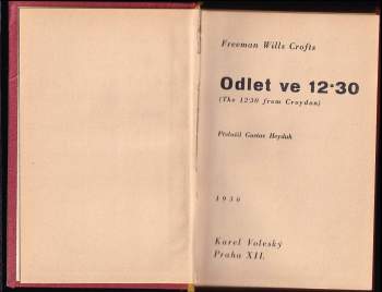 Freeman Wills Crofts: Odlet ve 12.30