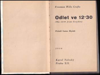 Freeman Wills Crofts: Odlet ve 12.30
