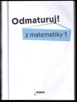 Odmaturuj! z matematiky 1
