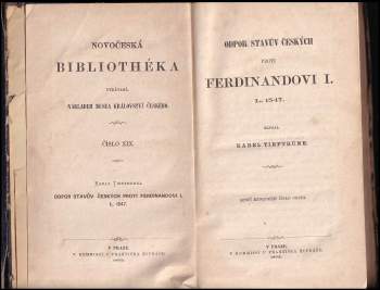 Karel Tieftrunk: Odpor stavův českých proti Ferdinandovi I. L. 1547