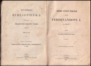 Karel Tieftrunk: Odpor stavův českých proti Ferdinandovi I. L. 1547