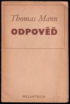 Thomas Mann: Odpověď