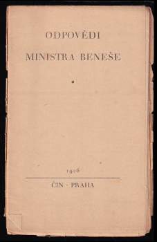 Odpovědi ministra Beneše
