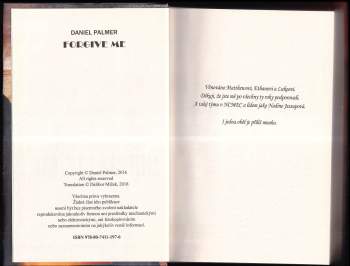 Daniel Palmer: Odpusťte mi