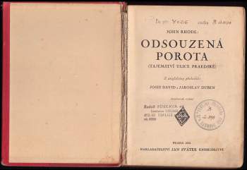 John Rhode: Odsouzená porota