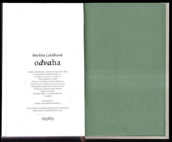 Markéta Lukášková: Odvaha