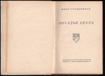 Marie Tippmannová: Odvážné děvče