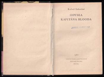Rafael Sabatini: Odysea kapitána Blooda