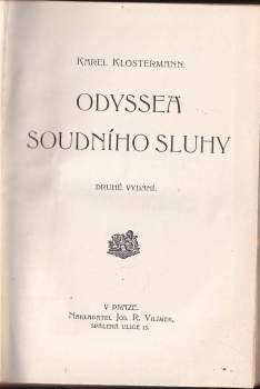 Karel Klostermann: Odyssea soudního sluhy