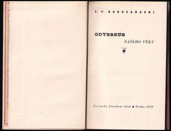 C. P Rodocanachi: Odysseus našeho věku