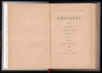 Frank Heller: Odysseus, neboli, Sedm jídelních lístků