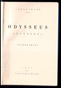 James Joyce: Odysseus - svazek I - III - KOMPLET + Portrét mladého umělce
