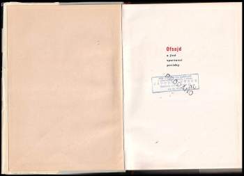 Karel Čapek: Ofsajd a jiné sportovní povídky