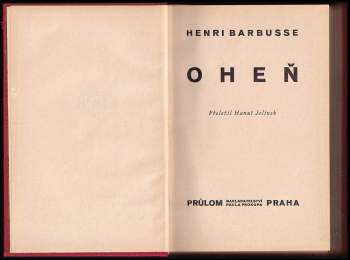 Henri Barbusse: Oheň