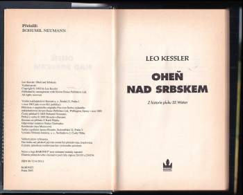Oheň nad Srbskem : z historie pluku SS Wotan