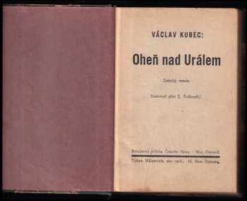 Václav Kubec: Oheň nad Urálem - letecký román