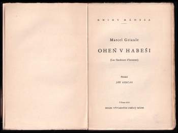 Marcel Griaule: Oheň v Habeši