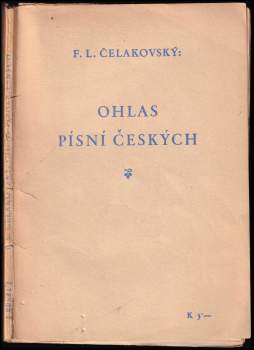 František Ladislav Čelakovský: Ohlas písní českých