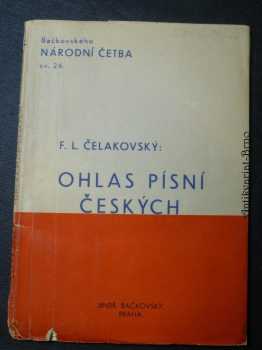 František Ladislav Čelakovský: Ohlas písní českých
