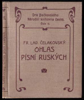 František Ladislav Čelakovský: Ohlas písní ruských