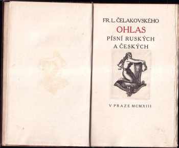 František Ladislav Čelakovský: Ohlas písní ruských