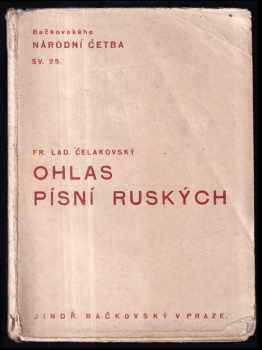 František Ladislav Čelakovský: Ohlas písní ruských