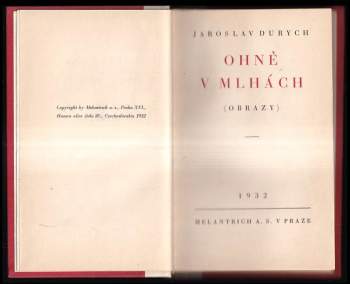 Jaroslav Durych: Ohně v mlhách
