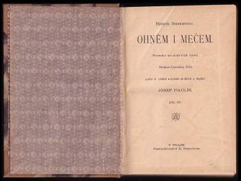 Henryk Sienkiewicz: Ohněm i mečem
