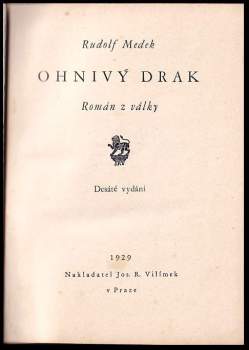 Rudolf Medek: Ohnivý drak