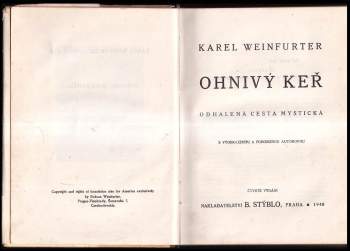 Karel Weinfurter: Ohnivý keř