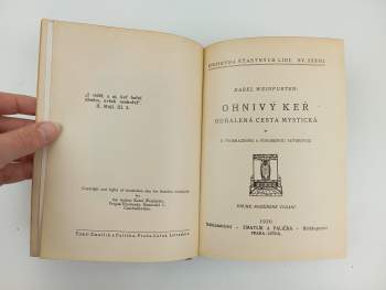 Karel Weinfurter: Ohnivý keř III - Praktická mystika