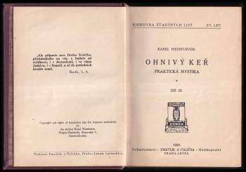 Karel Weinfurter: Ohnivý keř III - Praktická mystika