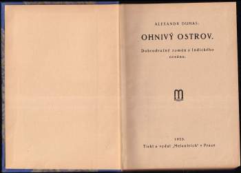 Alexandre Dumas: Ohnivý ostrov