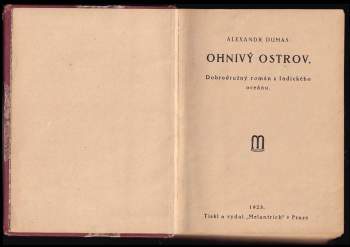 Alexandre Dumas: Ohnivý ostrov