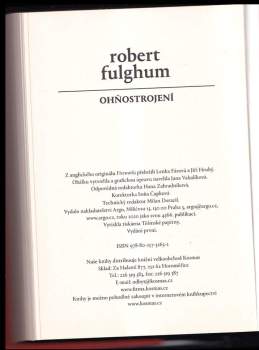 Robert Fulghum: Ohňostrojení