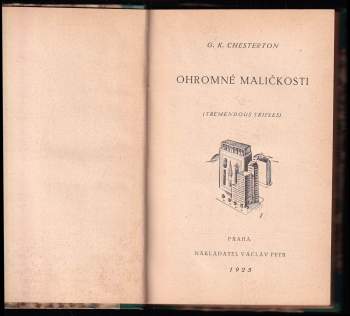 G. K Chesterton: Ohromné maličkosti