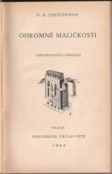 G. K Chesterton: Ohromné maličkosti