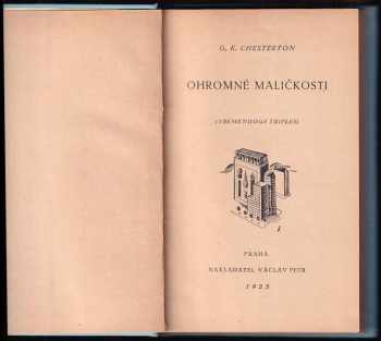 G. K Chesterton: Ohromné maličkosti