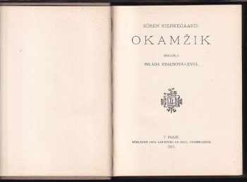 Søren Aabye Kierkegaard: Okamžik