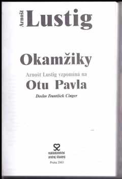 Arnost Lustig: Okamžiky
