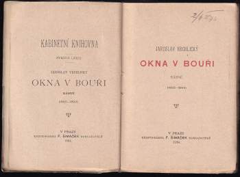Jaroslav Vrchlický: Okna v bouři